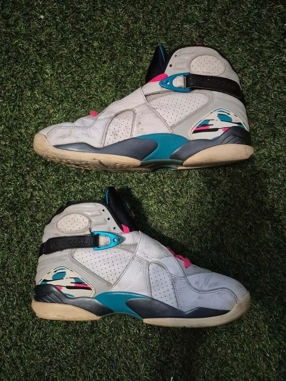 Nike Air Jordan 8 Retro South Beach White Turbo Green